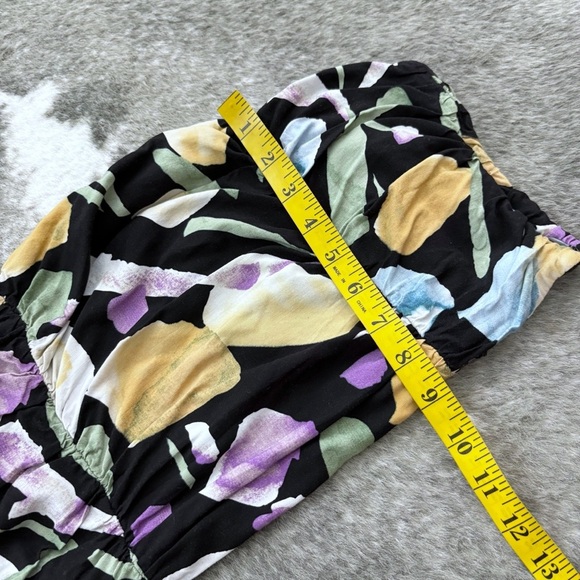 Lulus Super Bloom Black Floral Print Strapless Tube Top - Picture 10 of 11